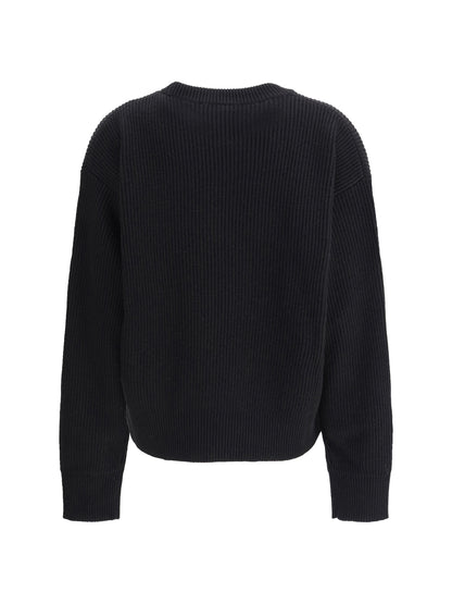 VERSACE Barocco Leaf Embroidered Sweater