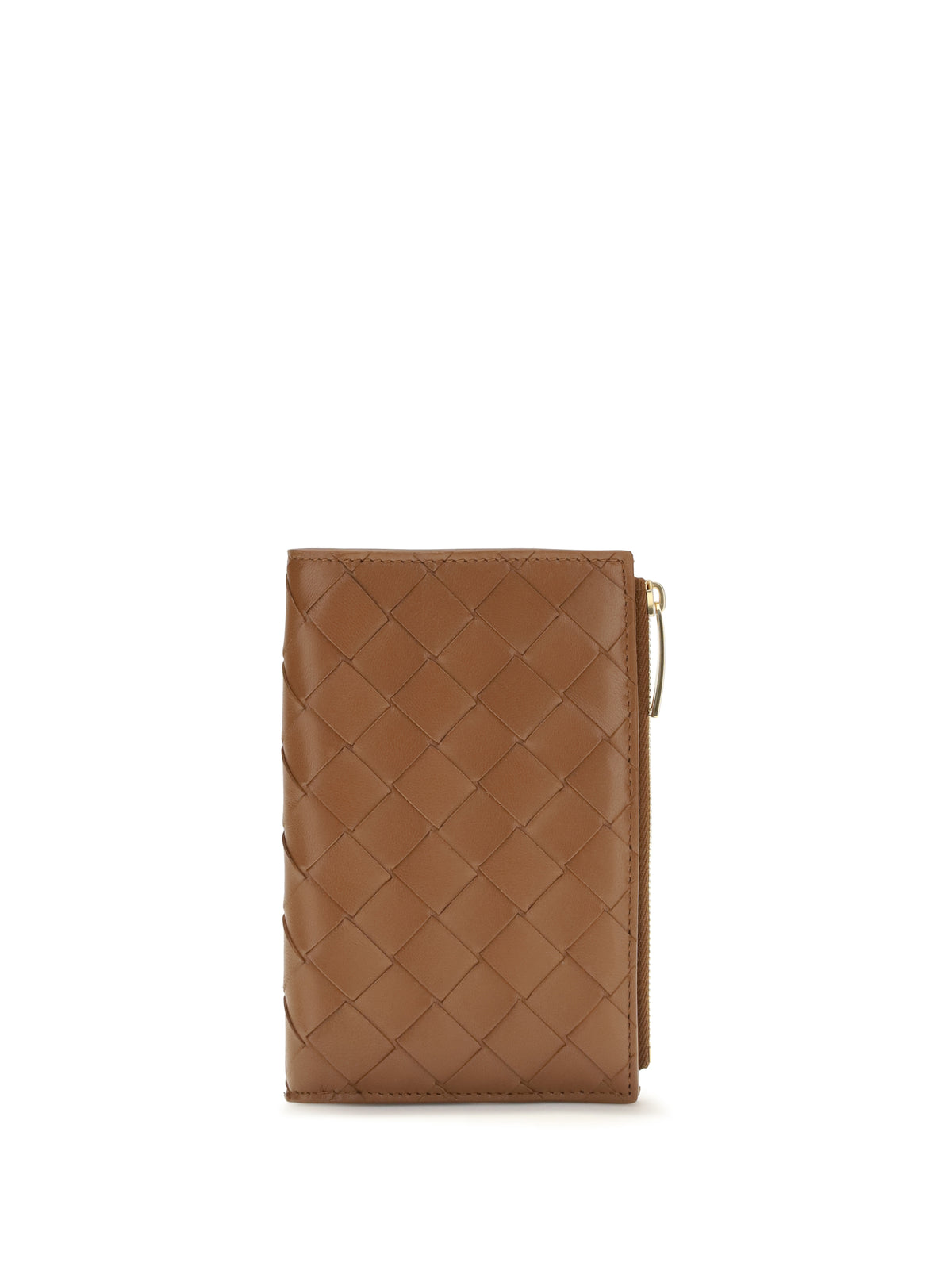 Bottega Veneta Lambskin Wallet - Tannin-Gold