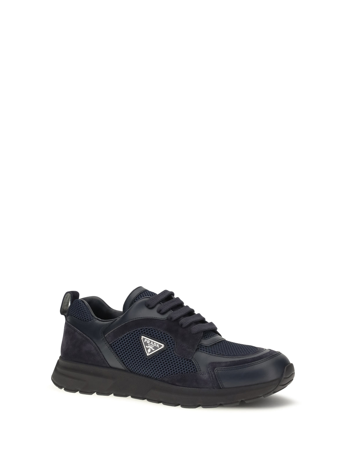 Prada Prax leather and fabric Sneakers - Blue