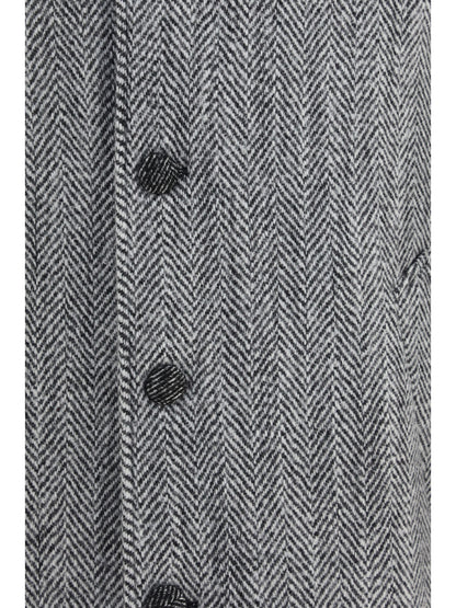 Dolce & Gabbana Chevron wool-blend single-breasted Coat - Tess.Accoppiato-Doub