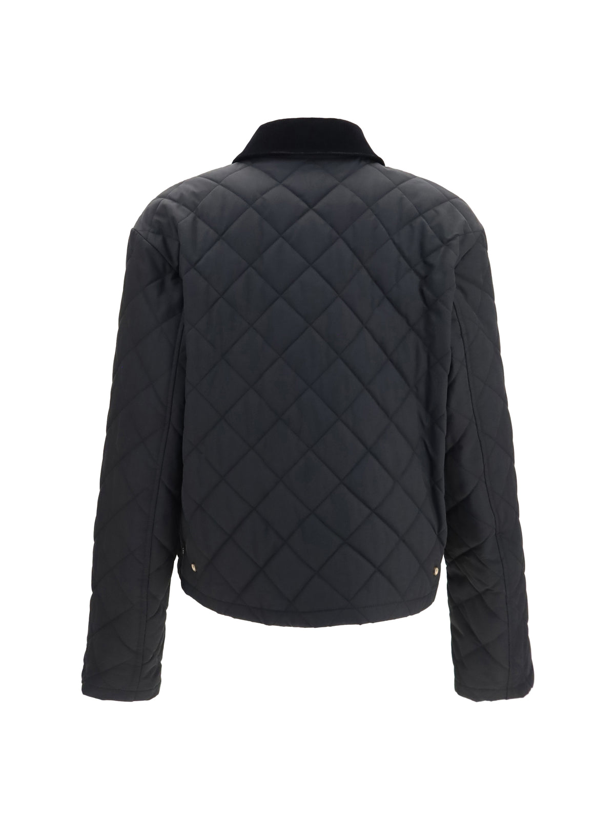 Ferragamo Padded Jacket with Gancini buckles - Black
