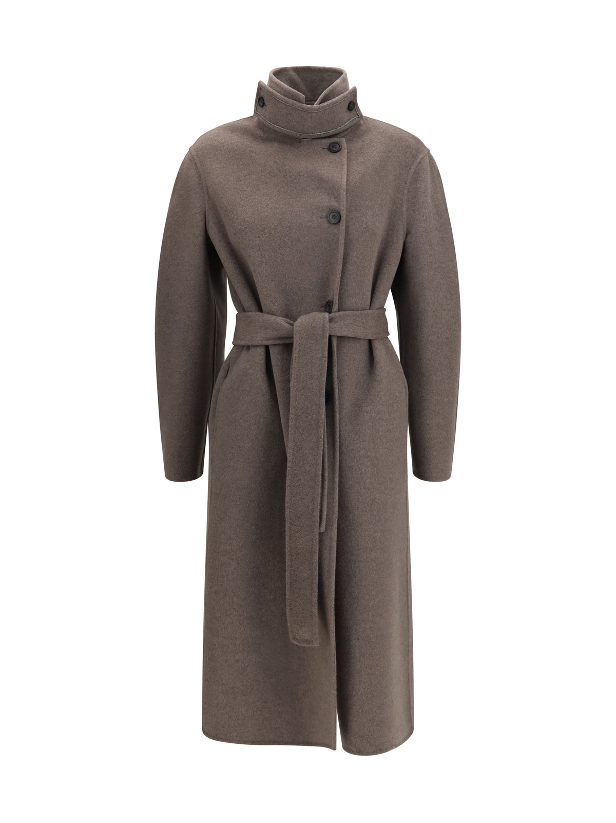 Fabiana Filippi Long double faced wool and cashmere Coat - Falcon