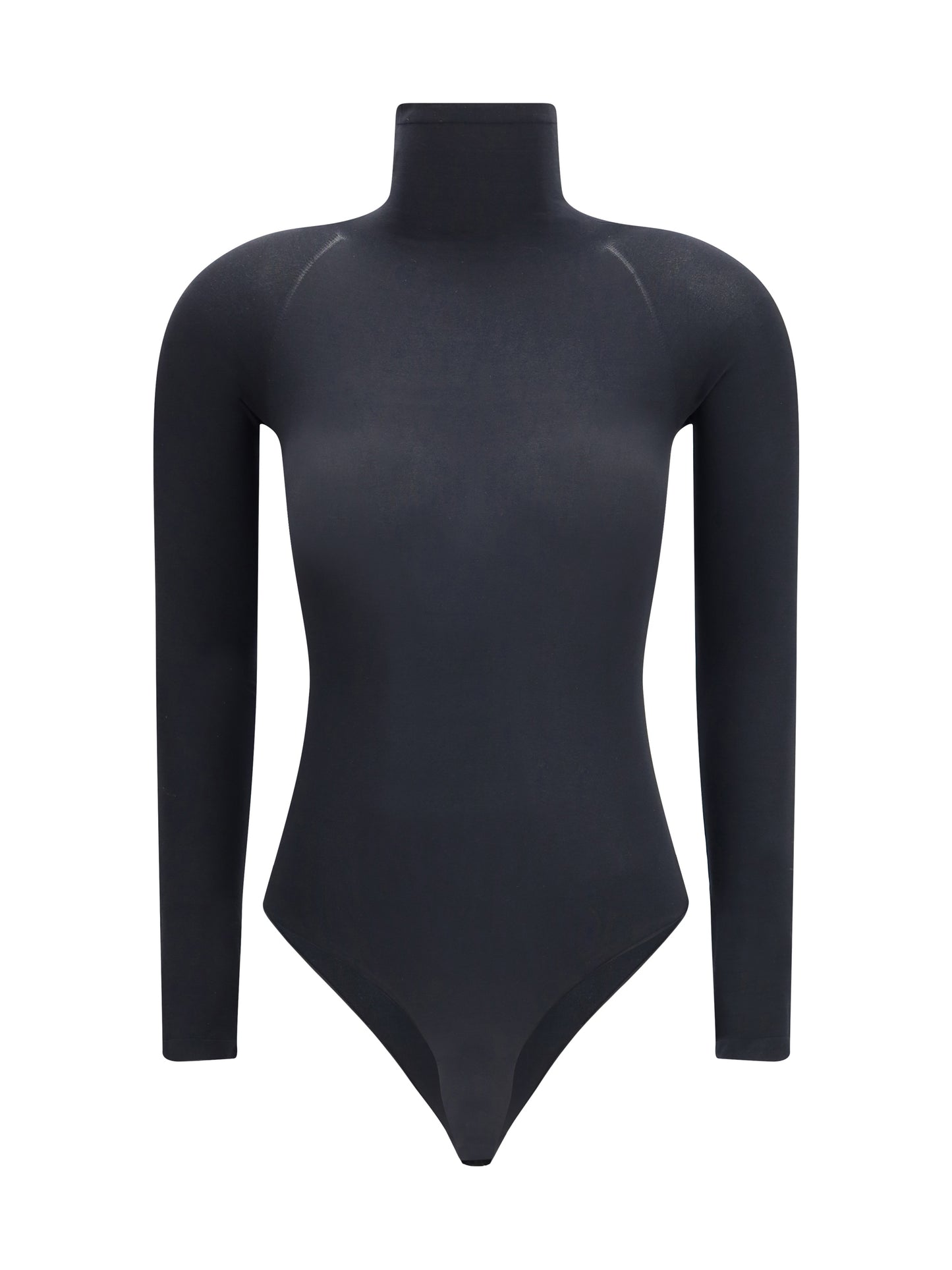 ALAÏA Knitted second-skin effect Bodysuit with high neck