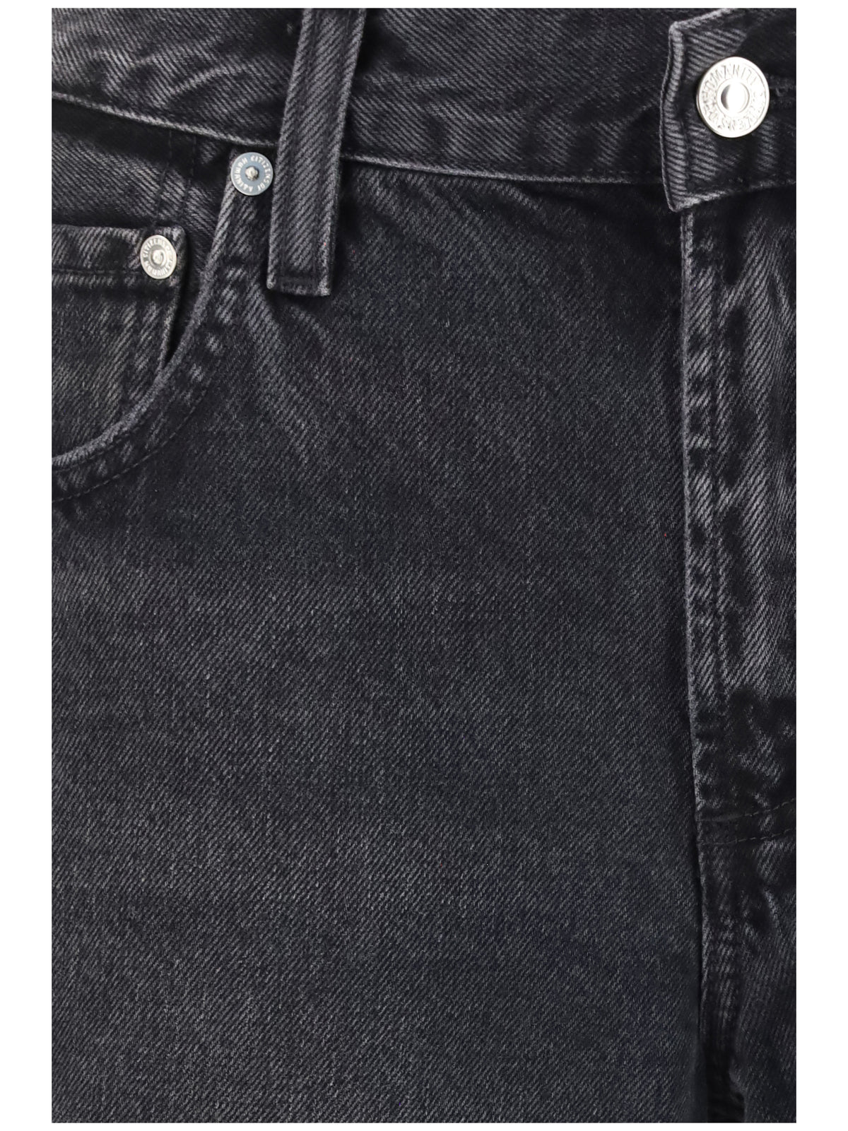 Citizens Of Humanity Wide-leg Denim Jeans - Vintage Black (Washed Black)