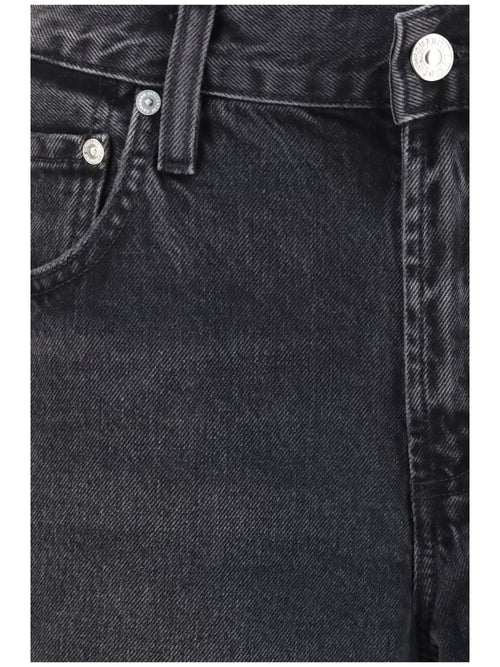Citizens Of Humanity Wide-leg Denim Jeans - Vintage Black (Washed Black)