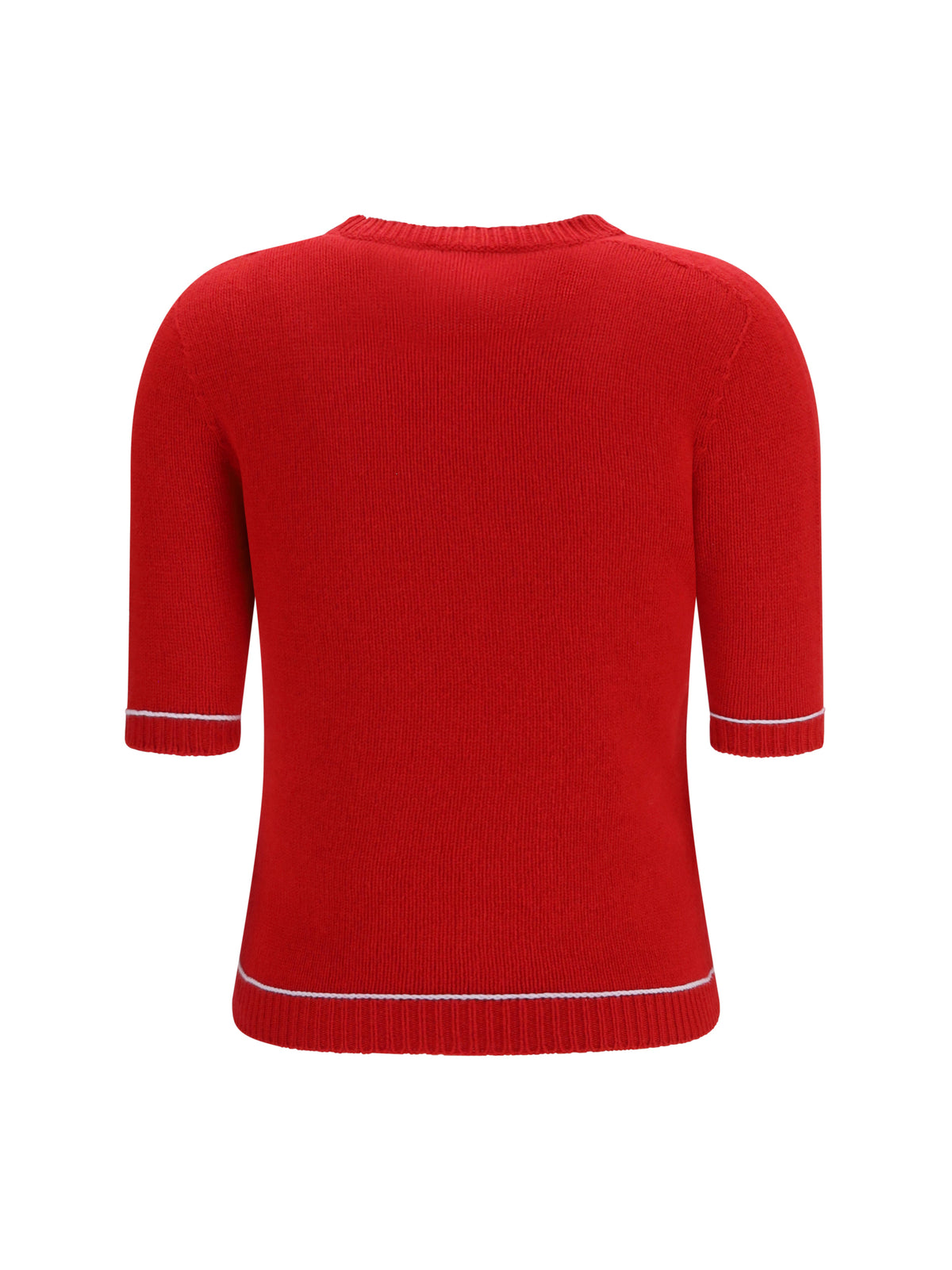 Fabiana Filippi Brushed Platinum Sweater - Red/Light Blue