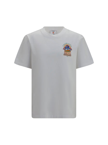 Casablanca Egyptian L’Arche T-shirt - White