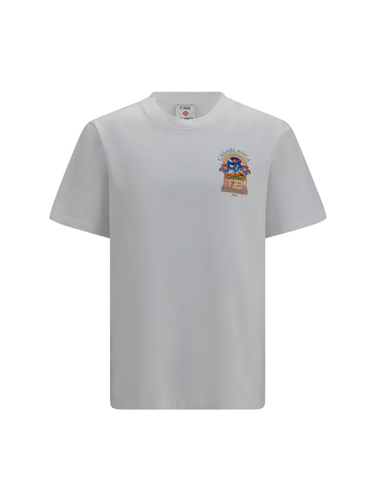 Casablanca Egyptian L’Arche T-shirt - White