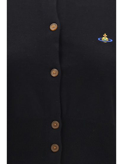 Vivienne Westwood Bea cropped wool Cardigan - Black