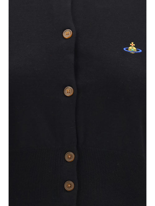 Vivienne Westwood Bea cropped wool Cardigan - Black