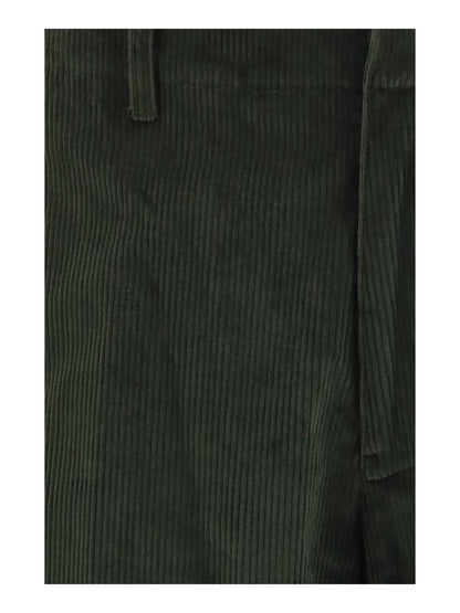 Etro Roma stretch cotton corduroy Pants - Green Muschio