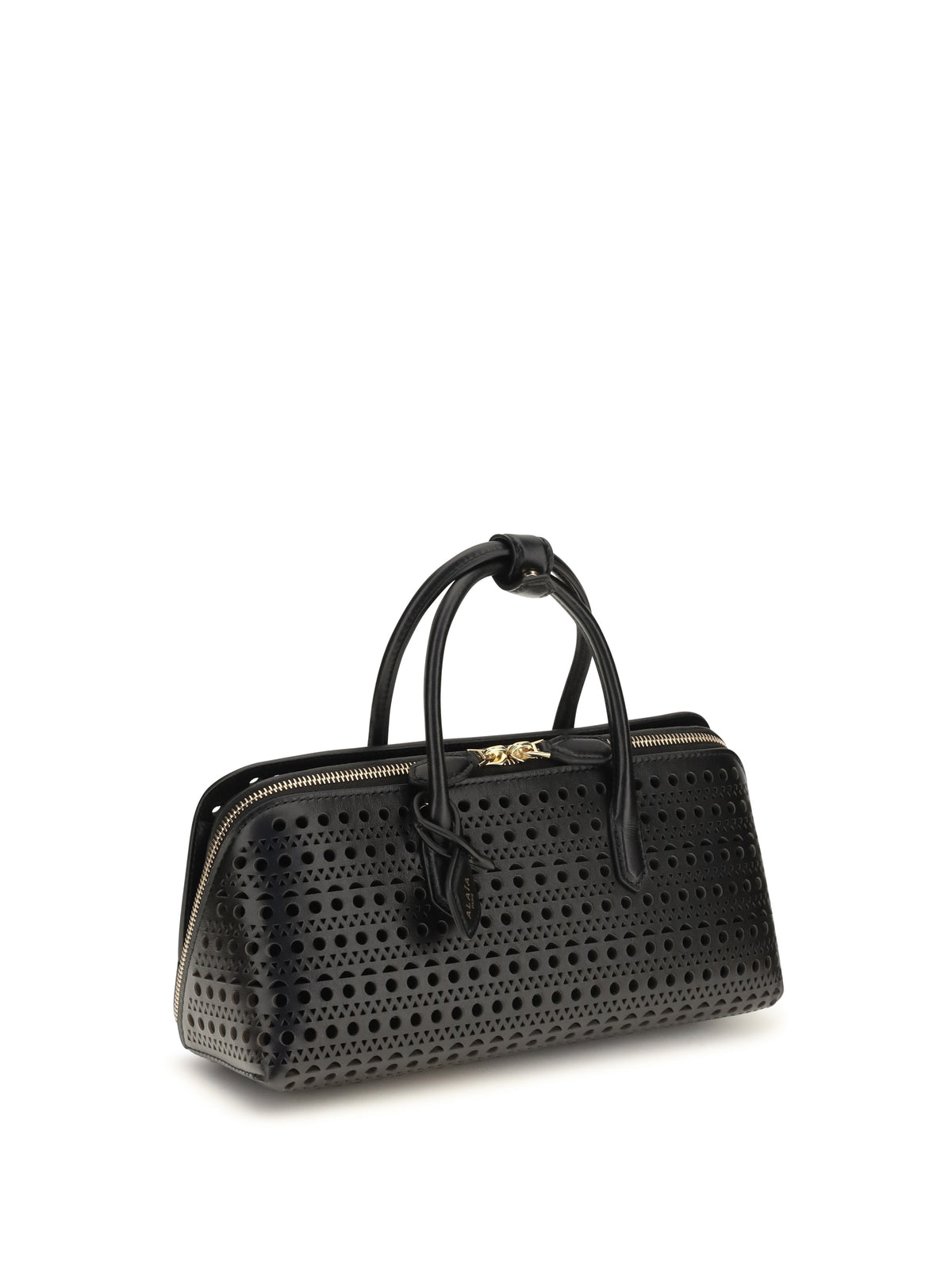 Alaïa Small Delta nabuk Handbag - Noir