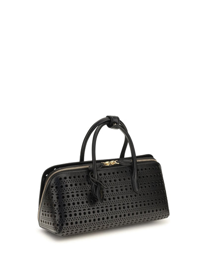 Alaïa Small Delta nabuk Handbag - Noir