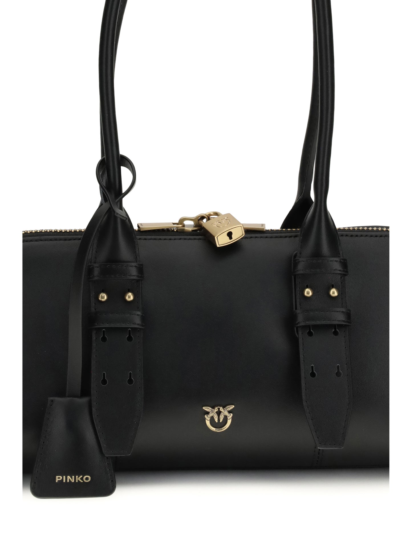 PINKO Large Bowling Baguette Shoulder Bag