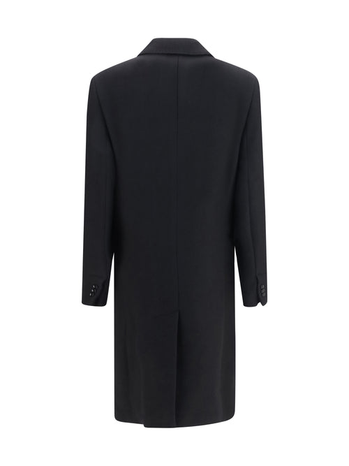 Ami Paris Double-breasted wool Coat - Noir