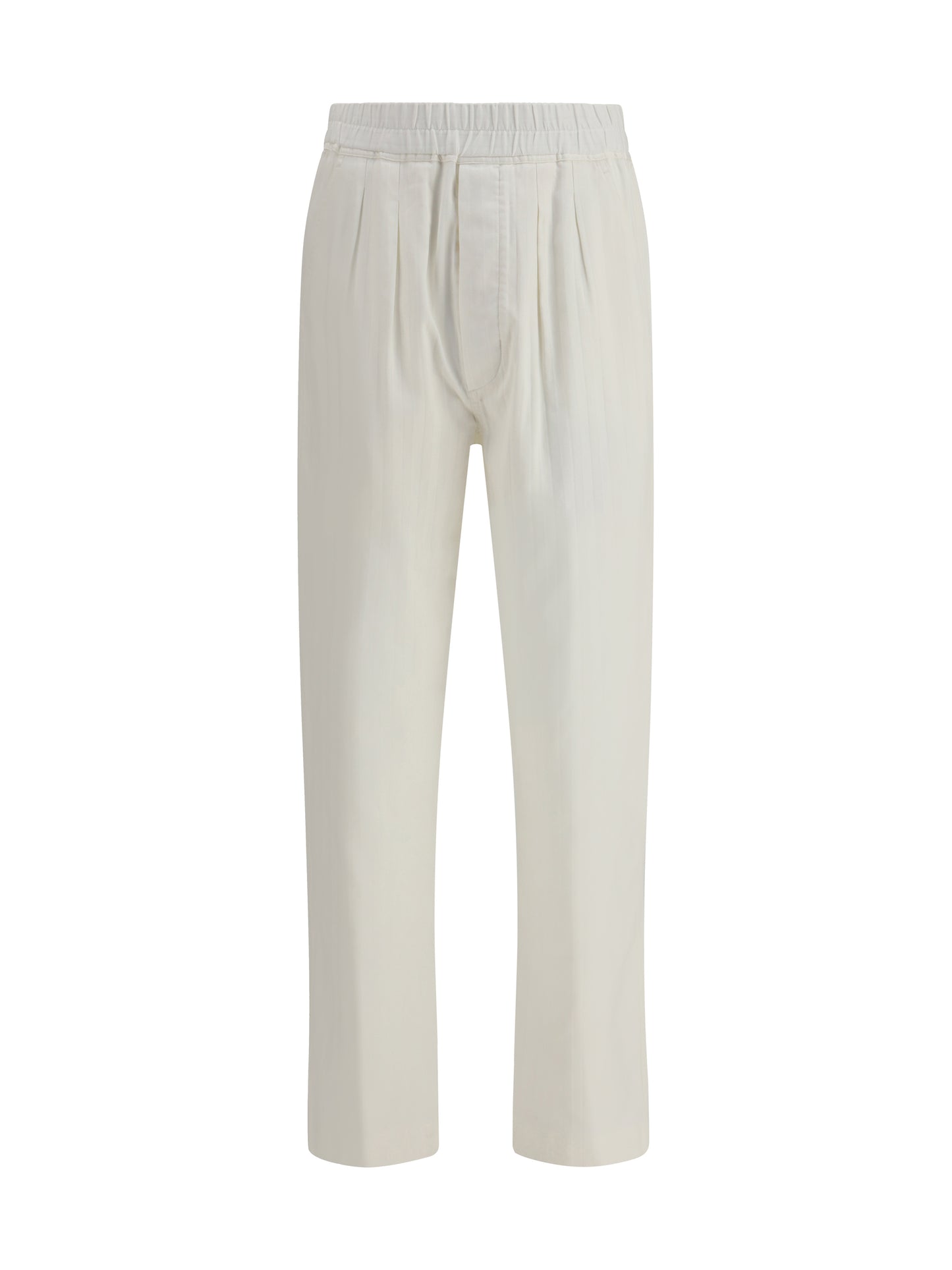 TOM FORD Herringbone Stripe Pleated Lounge Trousers