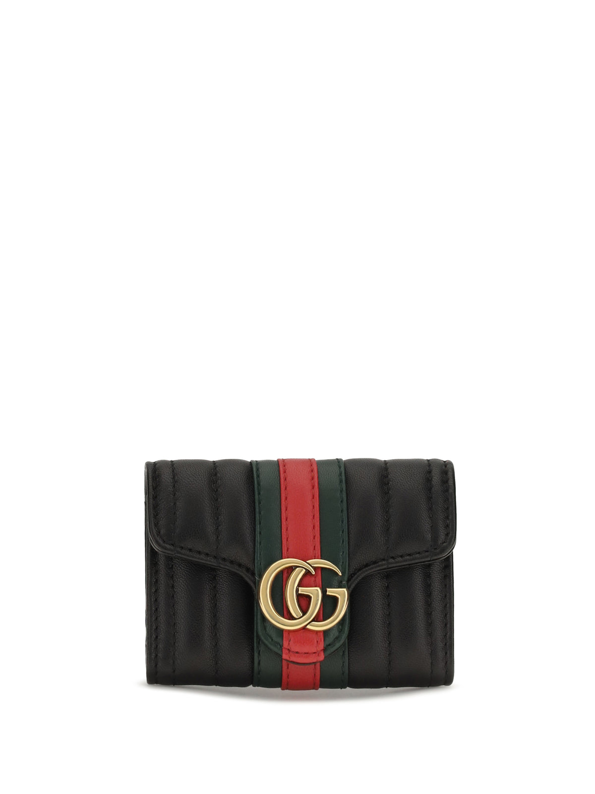 Gucci Marmont Web GG Wallet - Black/Green/Cloack R