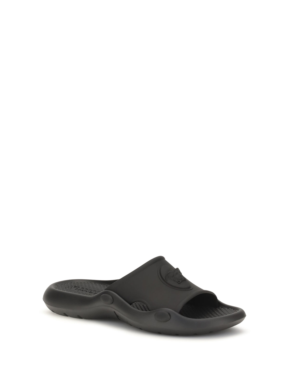 Versace Nettuno rubber slide - Black