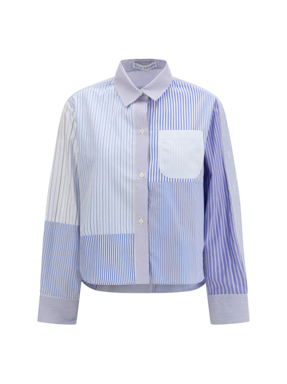 E.L.V. Denim Emilie Shirt - Multi Blue