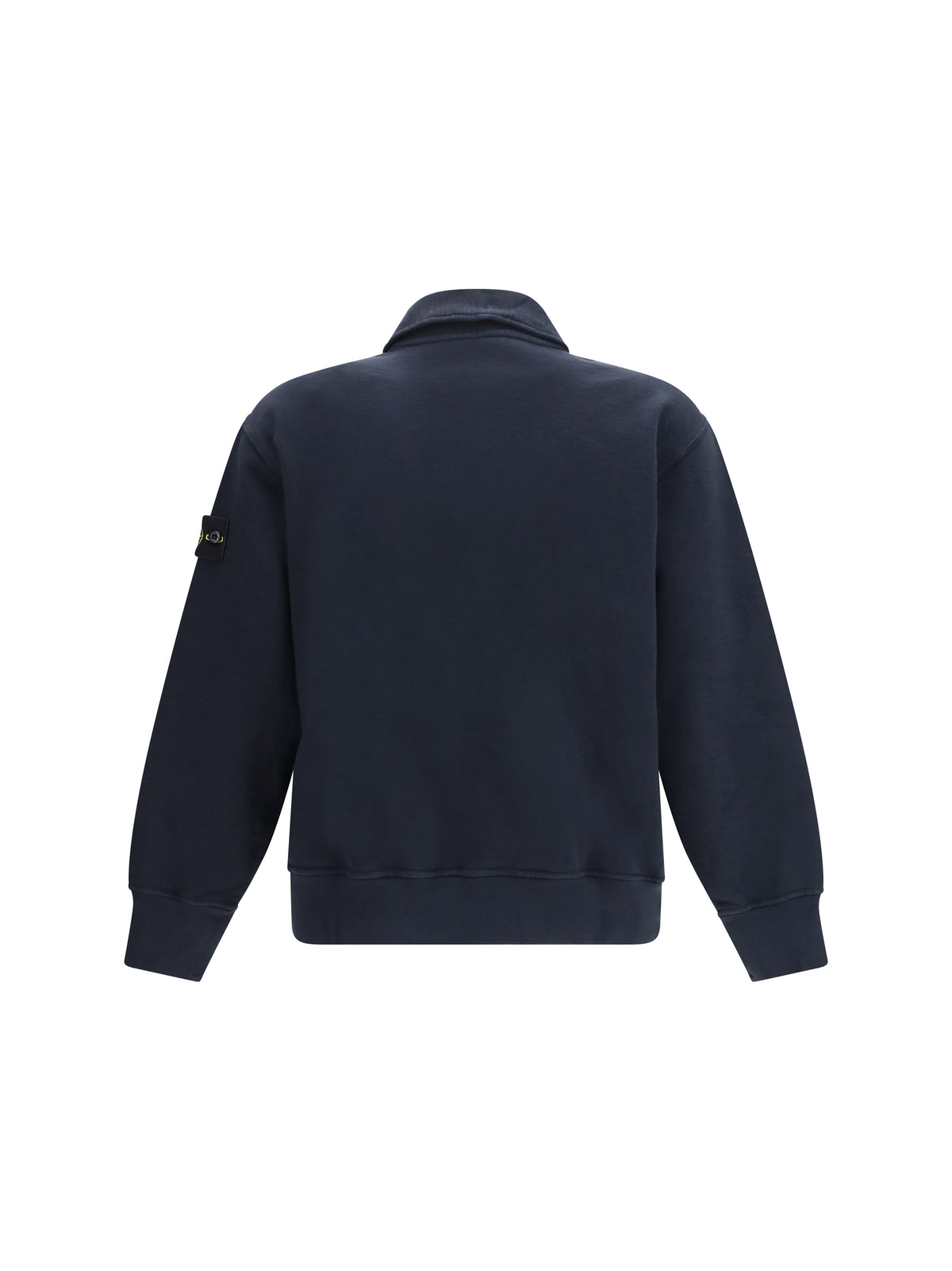 Stone Island Logo cotton Sweatshirt - Navy Blue