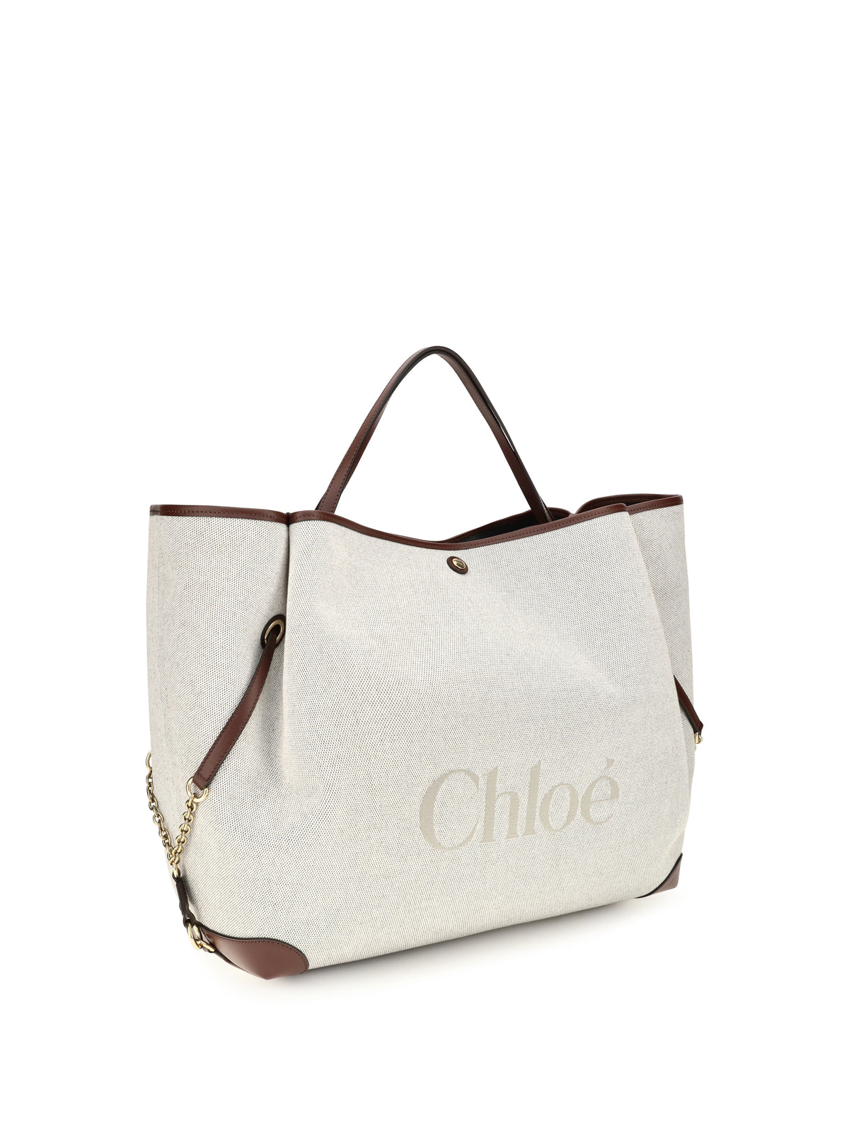 Chloé Large Carry Tote Bag - Crafty Brown