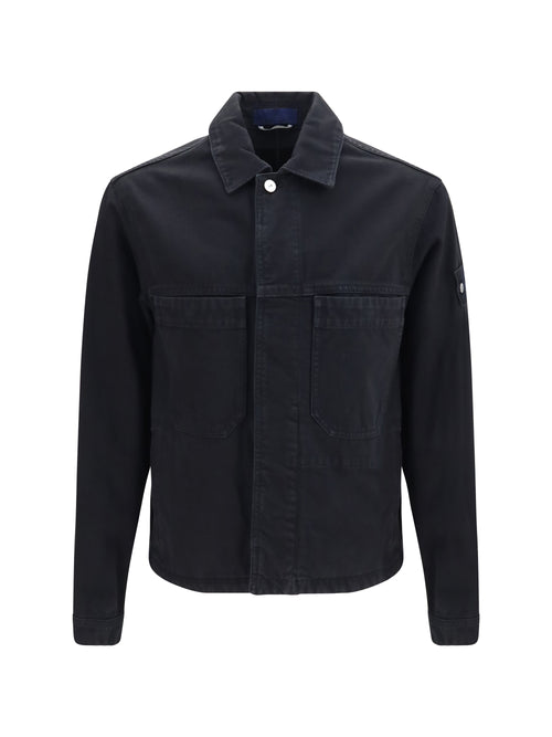 Stone Island Cotton Biker Jacket - Black
