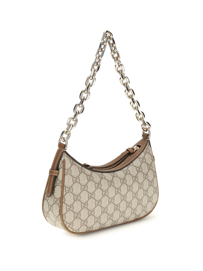 Gucci Small GG Emblem Shoulder Bag - B.Ebony/Sundial