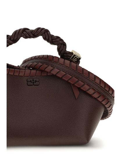 Ganni Small Bou woven Handbag - Bitter Chocolate