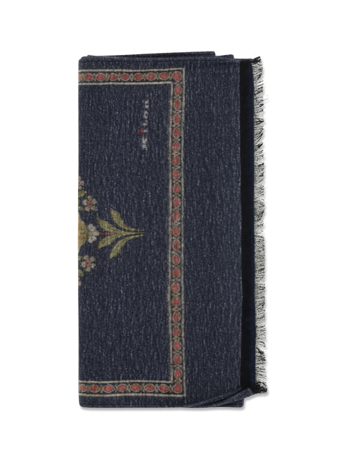 Kiton Silk Scarf with fringes - Multi