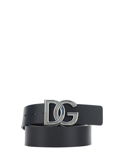 Dolce & Gabbana Tosca Belt - Black/Rut.Ultr.Black