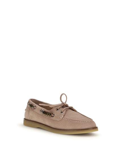 PINKO Suede Grace Loafers
