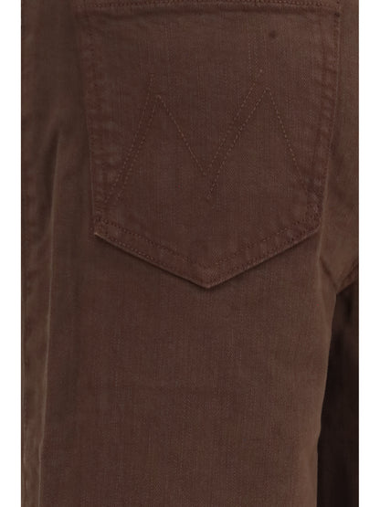 Mother The Undercover Sneak Jeans - Chocolate Brown