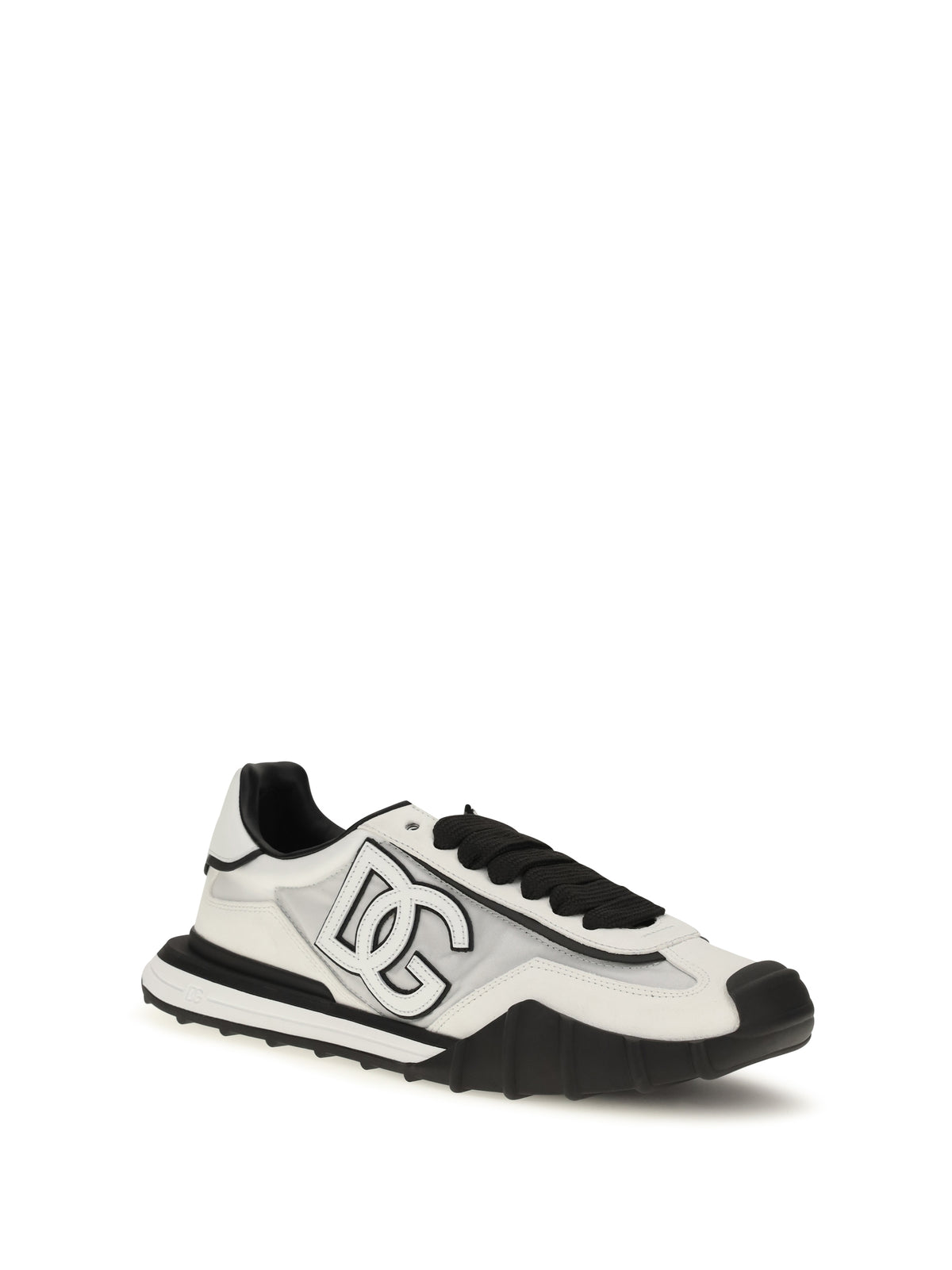 Dolce & Gabbana DG Logo leather Sneakers - White/White