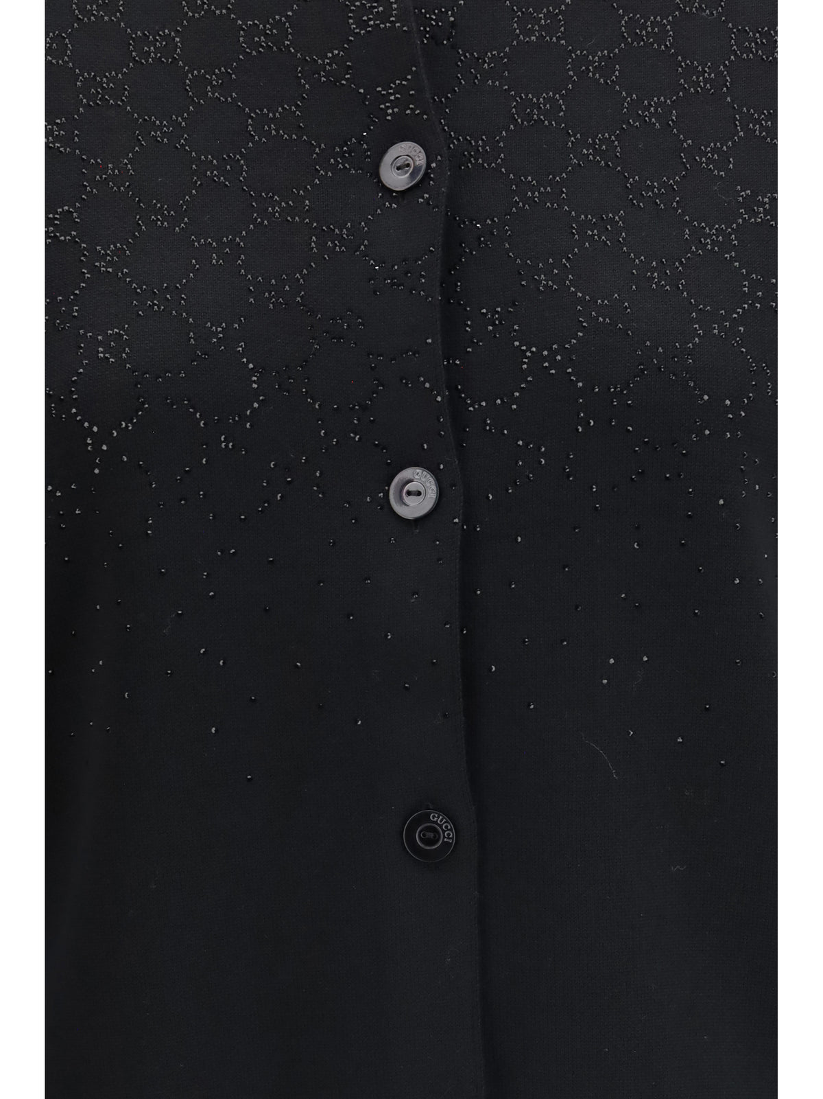 Gucci Long-sleeve crew-neck Cardigan - Black/Mix