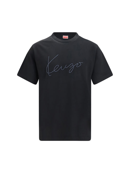 KENZO Embroidered signature cotton T-shirt