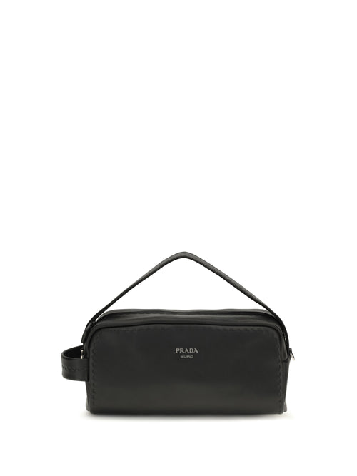 Prada Leather Shoulder Bag - Black