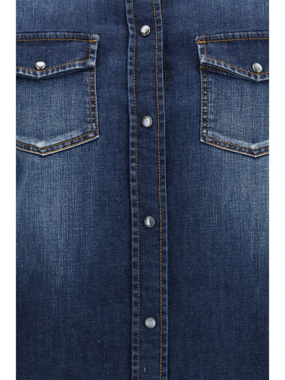 Jacob Cohen Lightweight denim Western long sleeve Shirt - 200F