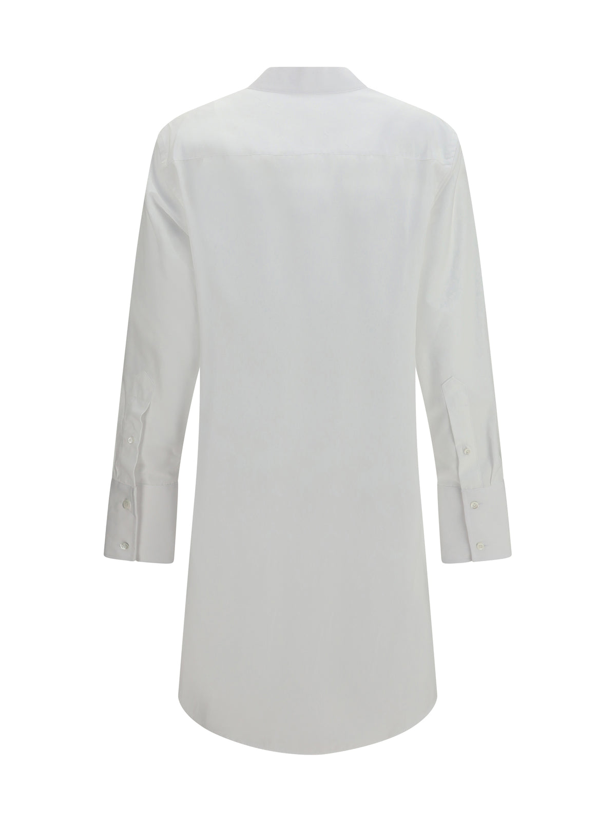 Maison Margiela Raw-edge cotton mini Dress - White
