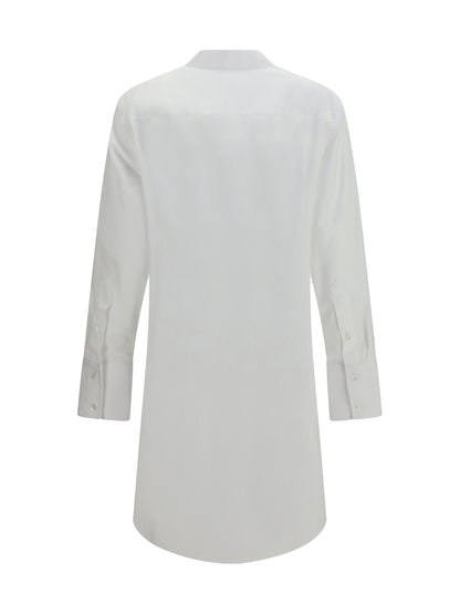 Maison Margiela Raw-edge cotton mini Dress - White