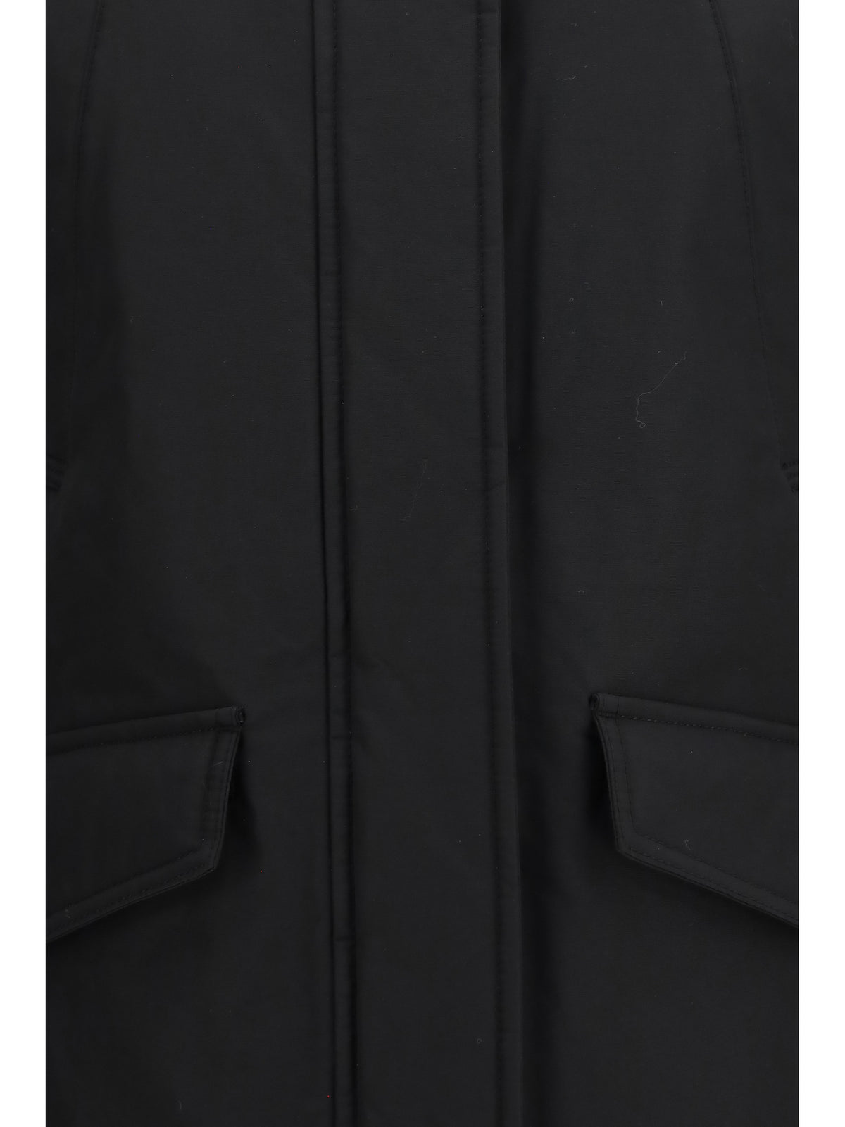 Woolrich Erie Ramar Cloth Insulated Jacket with Hood - Black