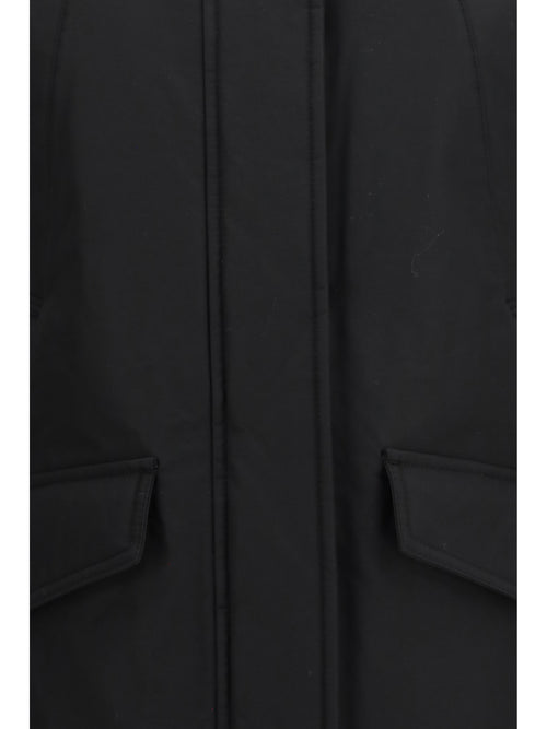 Woolrich Erie Ramar Cloth Insulated Jacket with Hood - Black