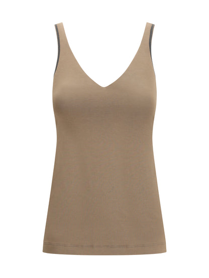 BRUNELLO CUCINELLI Top with embellishments