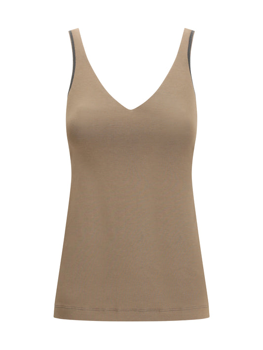 BRUNELLO CUCINELLI Top with embellishments