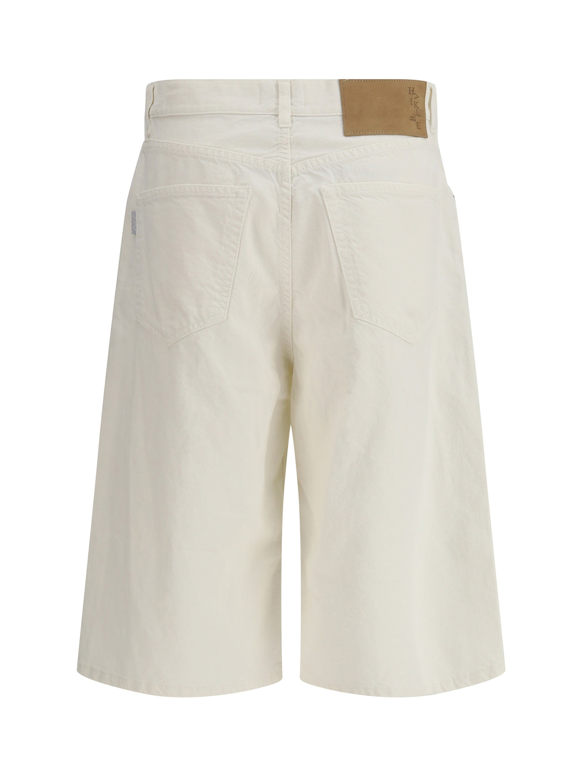 Haikure Becky Twill 45 Bermuda Shorts - Off White