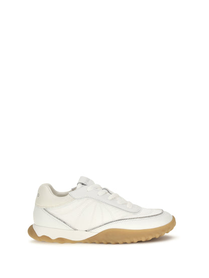 Pinko Gea leather Sneakers - White