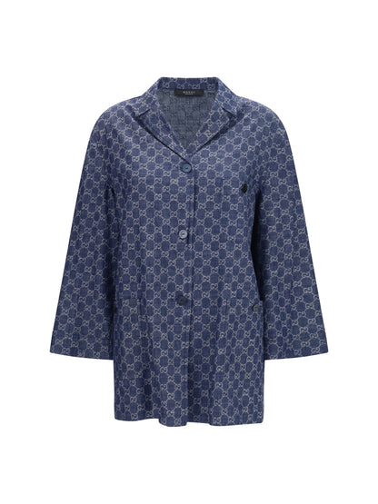 Gucci GG jacquard cotton Jacket - Blue