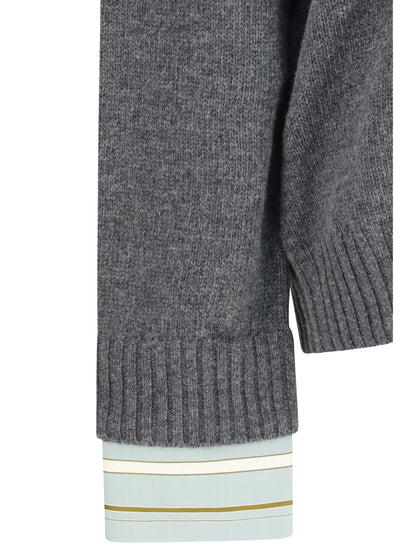 Prada Crewneck wool Sweater - Ardesia