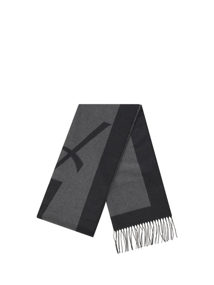 Saint Laurent Cassandre Scarf - Graphite/Dark Grey