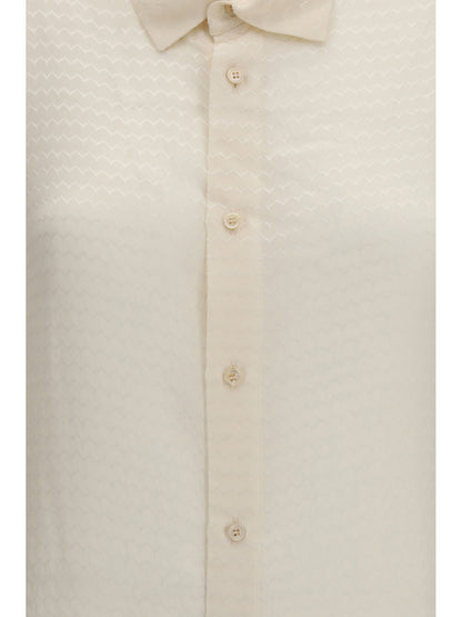 Fendi Jacquard silk Shirt - Ivory