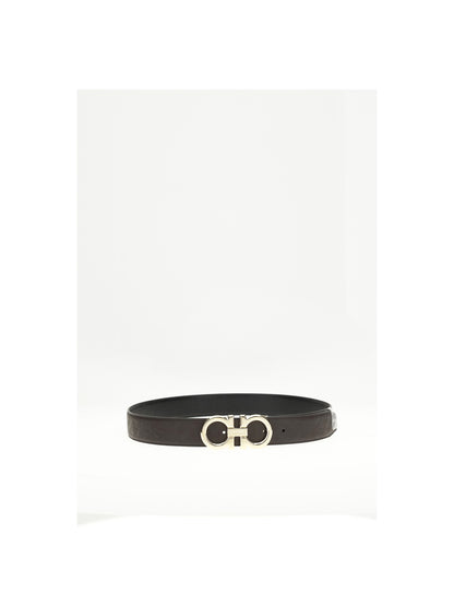 FERRAGAMO Reversible and adjustable Gancini Belt